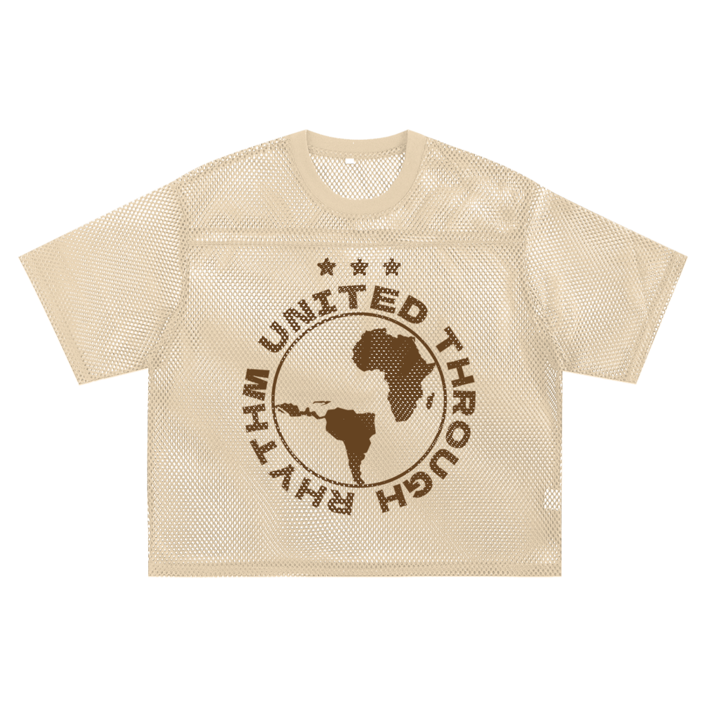 Trèstar Boxy Net T-Shirt - Beige/Brown